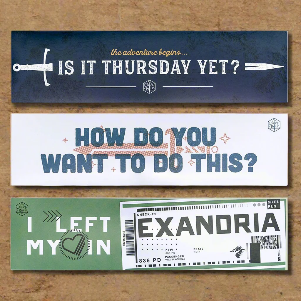 Critical Role Bumper Sticker 3-Pack Set - Image 6