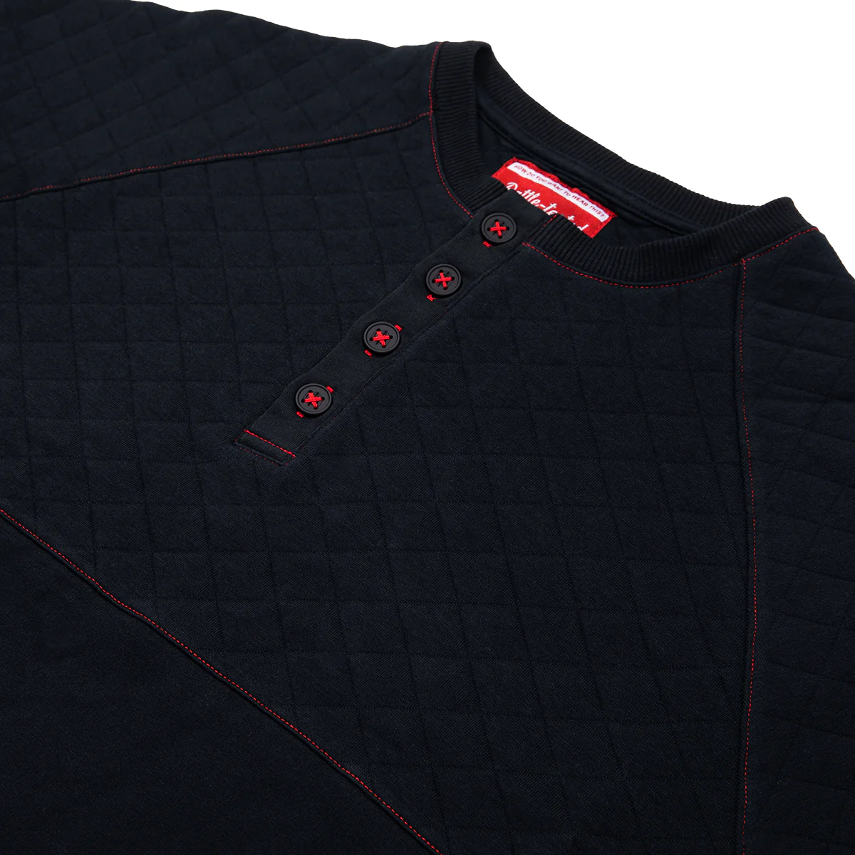 Fjord Stone Black Henley Long Sleeve Shirt - Image 2