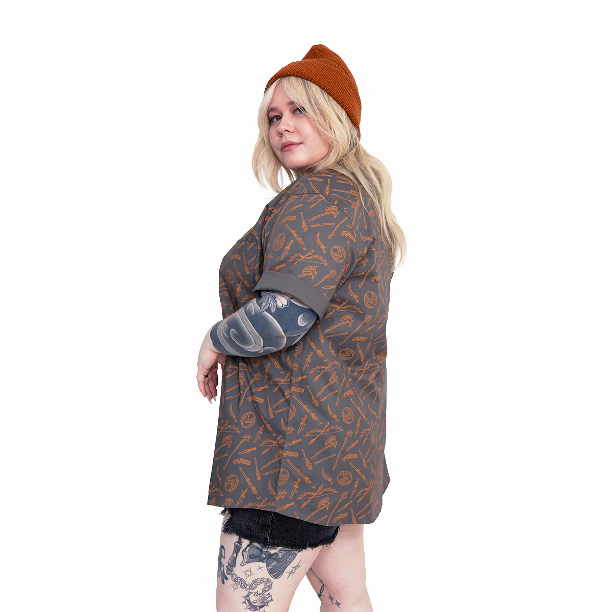 Vox Machina Weapons Button Down Short Sleeve Shirt - Image 2